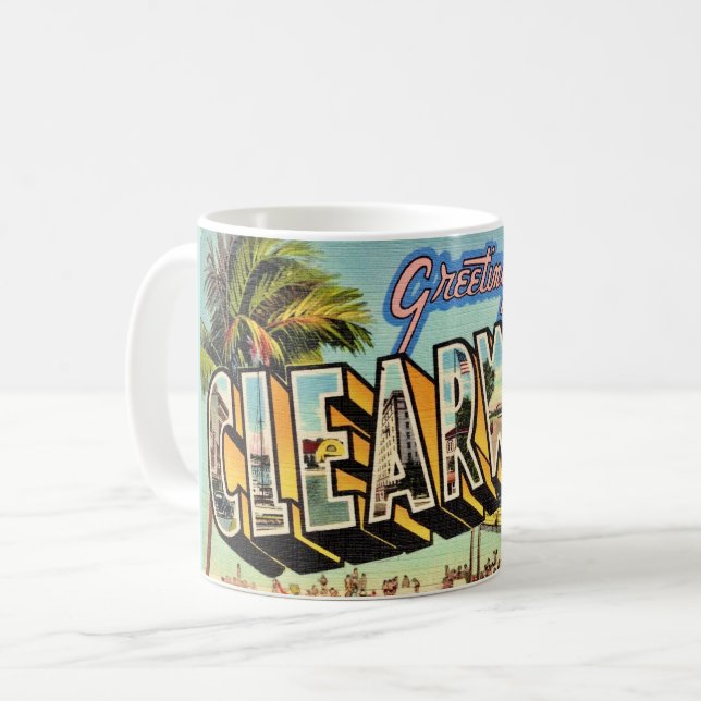 Mug Clearwater Floride vintage (Devant gauche)