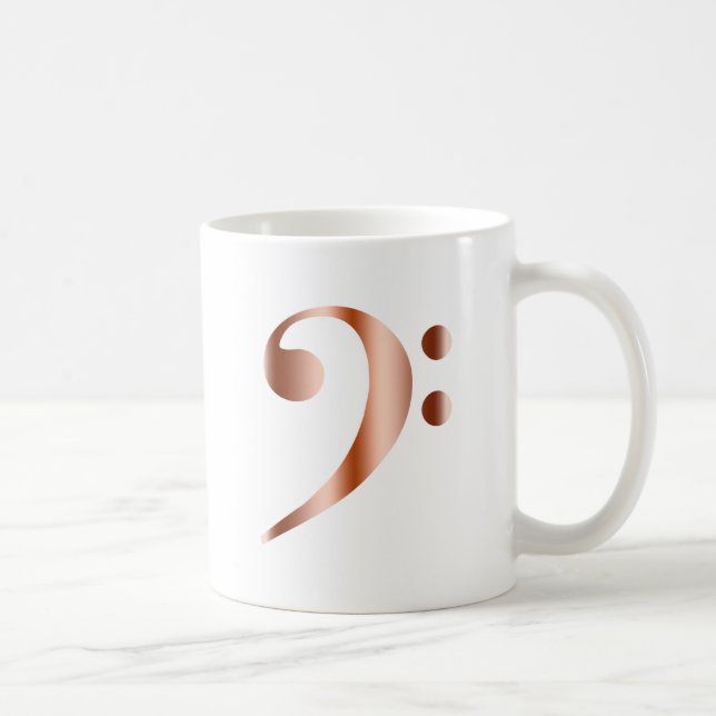 Mug Clef basse de cuivre (Droite)