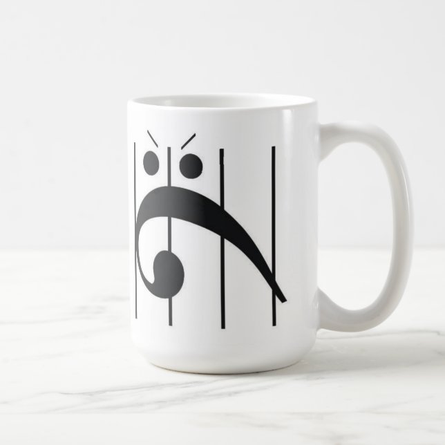 Mug Clef basse fâchée emprisonnée (Droite)