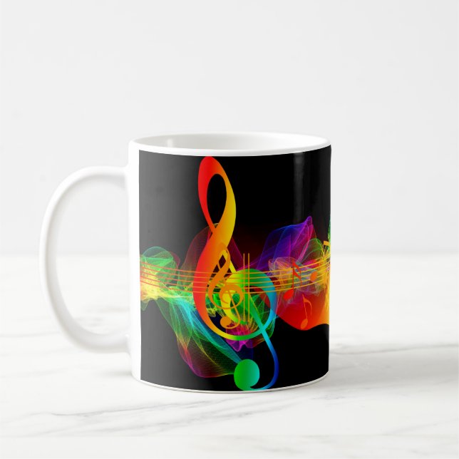 Mug Clef notes amour musique coeur (Gauche)