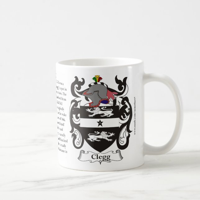 Mug Clegg, l'origine, la signification et la crête (Droite)