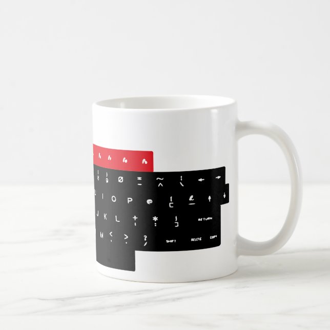 Mug Clés de clavier micro de BBC (Droite)