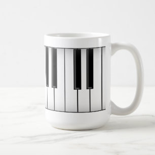 Mug Clés de clavier/piano :