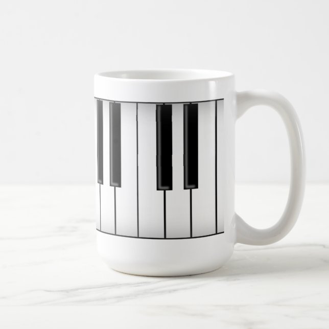 Mug Clés de clavier/piano : (Droite)