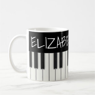 Mug Clés faites sur commande de piano