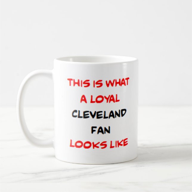 Mug cleveland fan, loyal (Gauche)