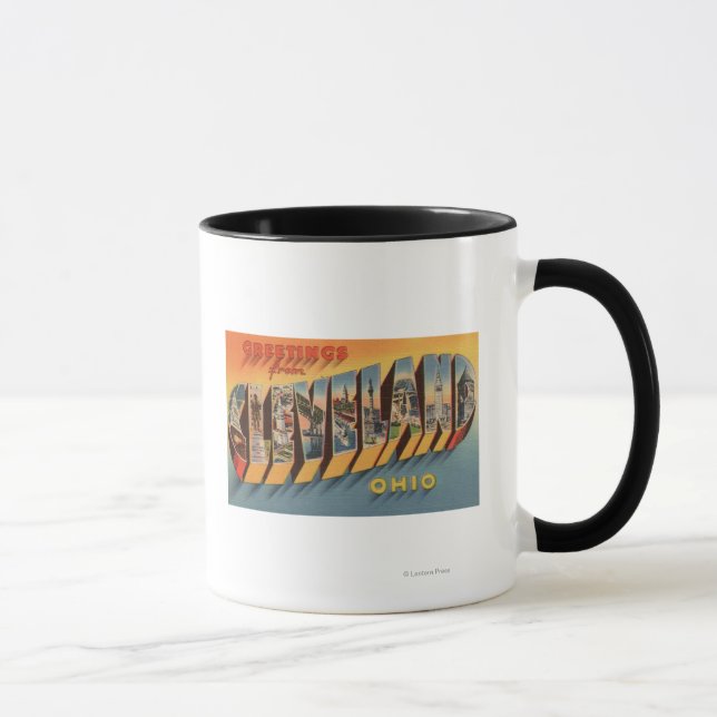 Mug Cleveland, Ohio - Scènes de grandes lettres 2 (Droite)