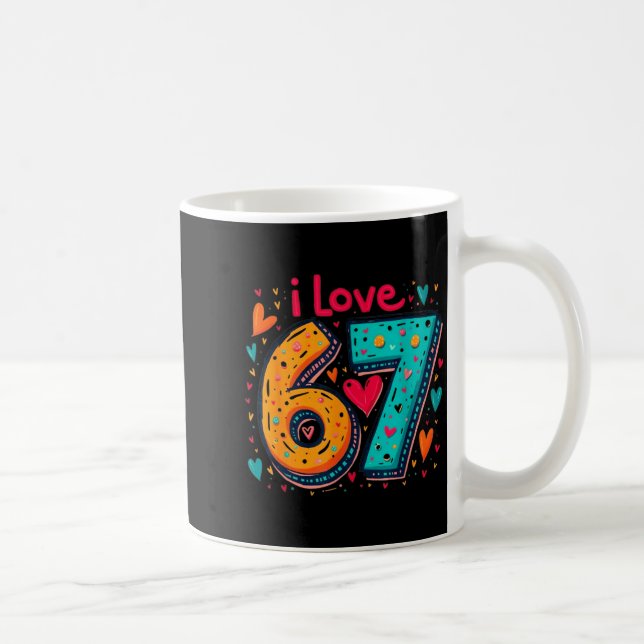 Mug Clic 67 Conception de Meme Drôle de Meme J'adore S (Droite)