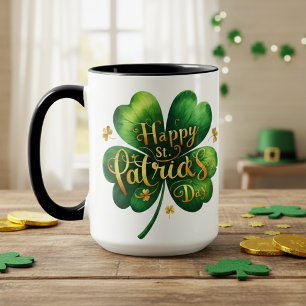 Mug Clic Four Leaf Clover Joyeux St Patrick's Day