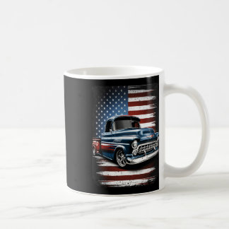 Mug Clic Old Pickup Truck American Flag 4 juillet Pa