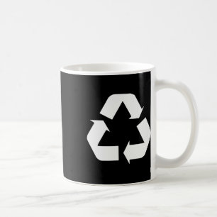 Mug Clic vert-blanc Recycle Sign Design Standard