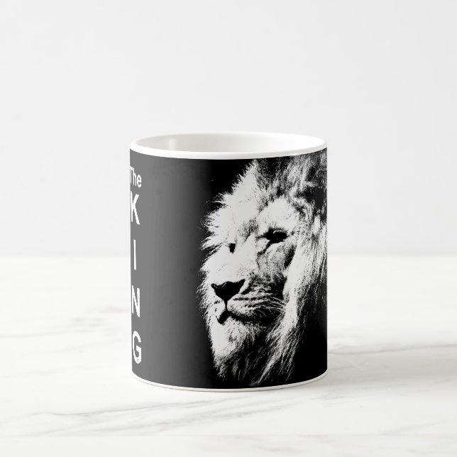 Mug Clients Animaux Lion Face King Élégant Modèle (Centre)
