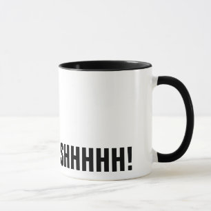 Mug Cligner de l'oeil Père Noël noir gardant des