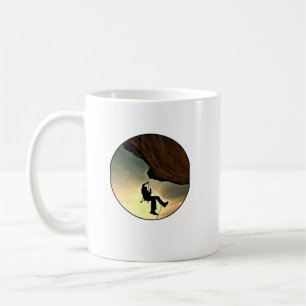 Mug Climbing mountain man