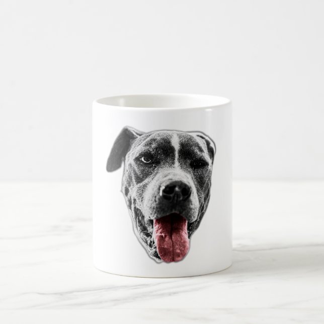 Mug Clin d'évier et langue rouge — Fermer le portrait (Centre)
