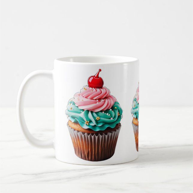 Mug Clipart d'illustration de dessert de Cupcake d'ann (Gauche)