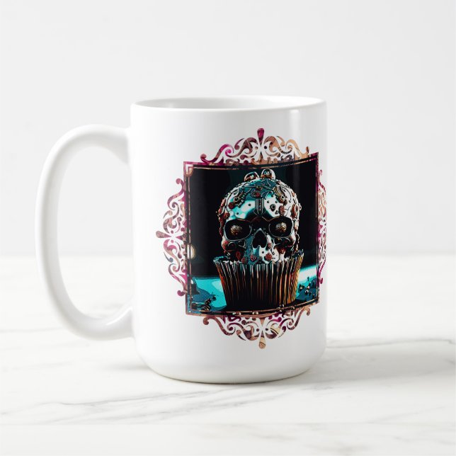 Mug Clocage Crâne Cupcake (Gauche)