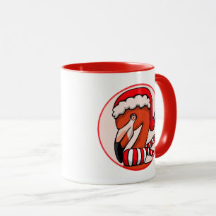 Mug Cloches de flamingo Noël