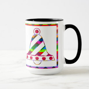 Mug Cloches de Noël multicolores