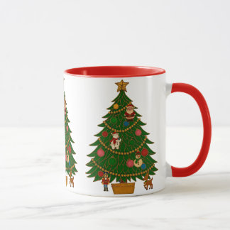 Mug Cloisonne Art Christmas Tree Character Ornaments