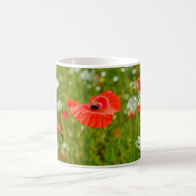 Mug Closeup of poppies (Centre)
