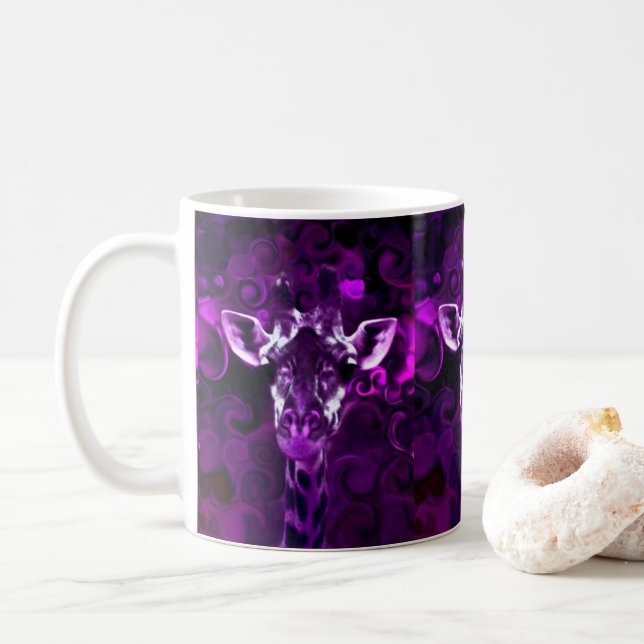 Mug Closeup Purple (Avec donut)