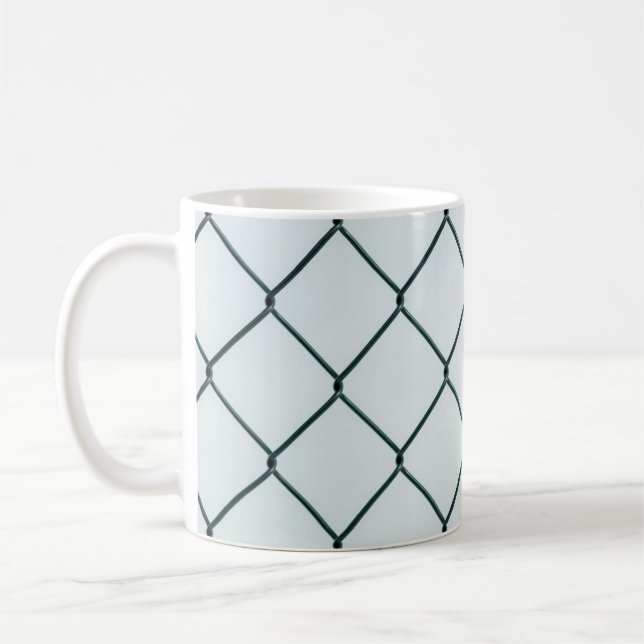 Mug Clôture de chaîne en métal noir (Gauche)