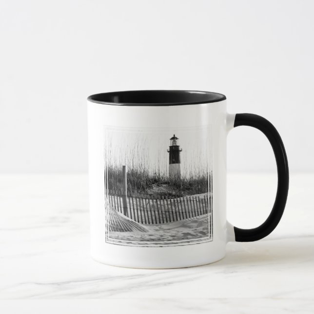 Mug Clôtures de plage et phare (Droite)
