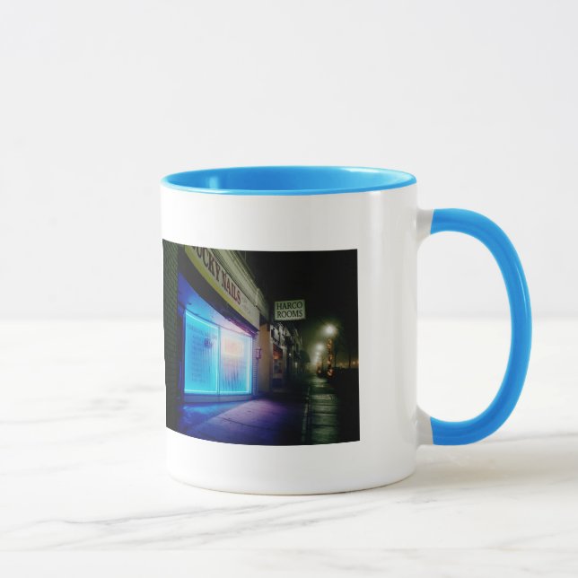 Mug Clous chanceux - bleu de cool dans le double de (Droite)