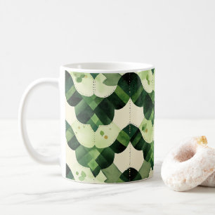 Mug Clover en aquarelle en coquille Saint-Jacques