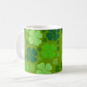 Mug Clovers verts, Lucky Clovers, Saint Patrick's Day