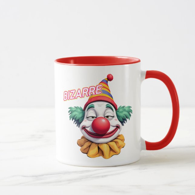 Mug Clown bizarre avec sa tête drôle. (Droite)