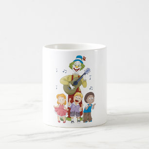 Mug Clown Musical Drôle avec des Enfants qui Dansent