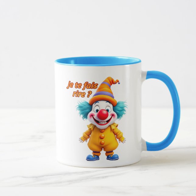 Mug Clown rigolo au sourire malicieux. (Droite)