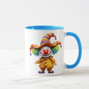 Mug Clown rigolo prêt à faire rire.