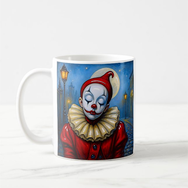 Mug Clown rouge lune (Gauche)