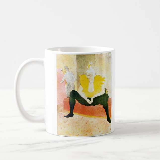 Mug Clown s'asseyant par Toulouse-Lautrec (Gauche)