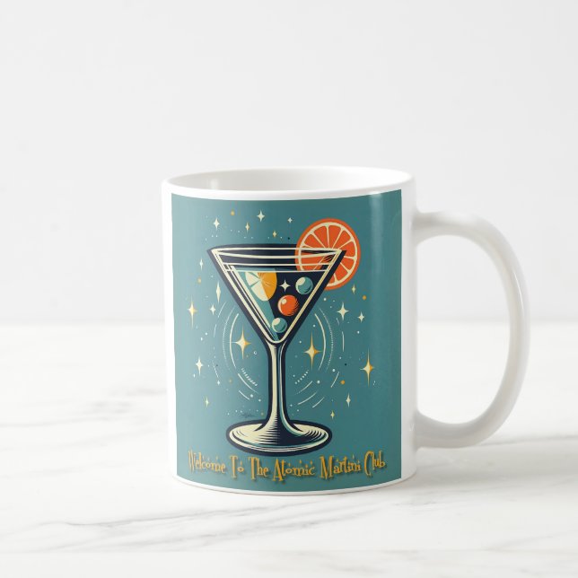 Mug Club Atomic Martini Cocktail Rétro Futuriste (Droite)