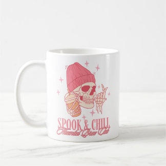 Mug Club de café hanté Spook & Chill Café Rose Skull C