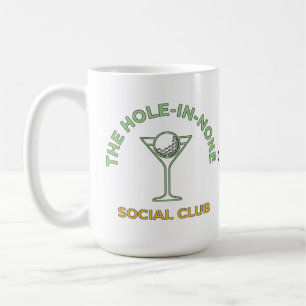 Mug Club de golf humoristique Hole-In-None Martini drô