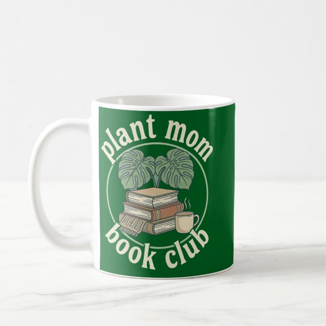 Mug Club de lecture de maman plante Design Rétro (Gauche)