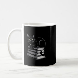Mug Club de lecture de sorcière M Livre Halloween Chat