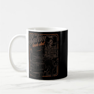 Mug Club de lecture de sorcière rétro Chat noir Sorciè