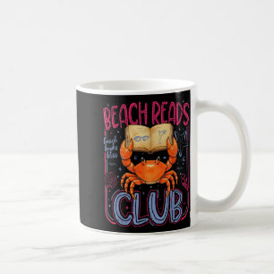 Mug Club de lectures de plage rétro crabe livre de vac