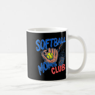 Mug Club de mamans de softball rétro café glacé maman