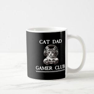Mug Club de papa amateur de chats et de jeux vidéo drô