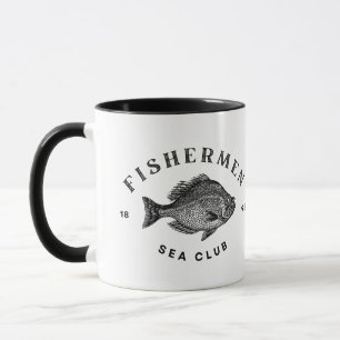 Mug Club de pêcheurs en mer