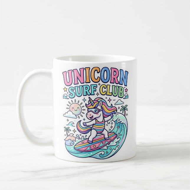 Mug Club de surf Licorne (Gauche)
