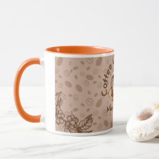 Mug Club des Amoureux du Café Citation Énergie Mentale