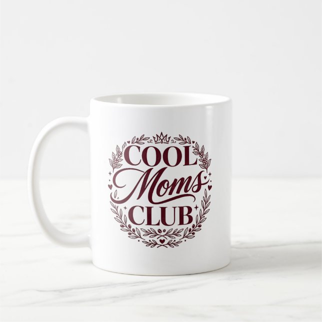Mug CLUB des mamans cool Typographie moderne (Gauche)